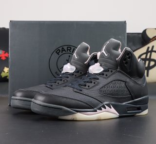 Jordan 5 Off Noir Reps with retail-style box and black design