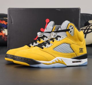 Jordan 5 Tokyo T23 Reps with box and yellow suede upper