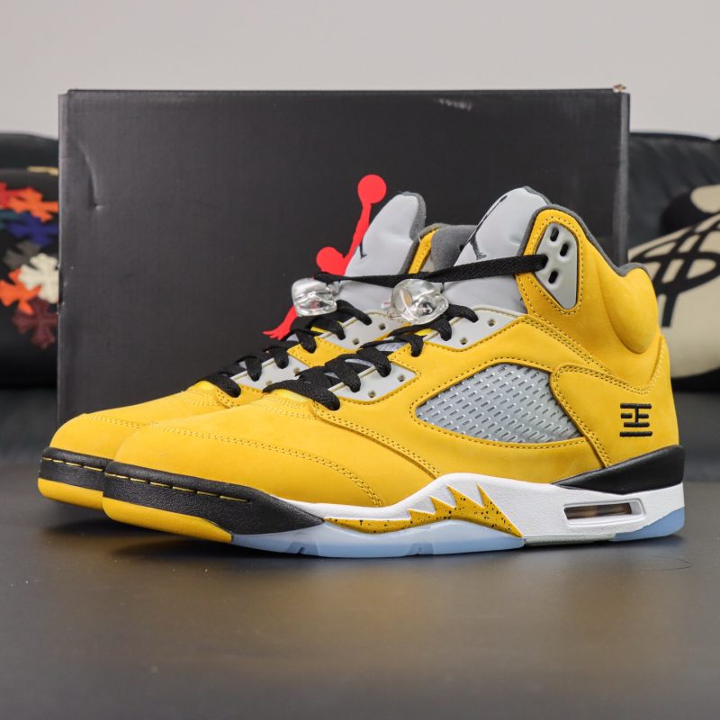 Jordan 5 Tokyo T23 Reps with box and yellow suede upper