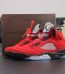 Air Jordan 5 Toro Bravo Reps with red suede and original box