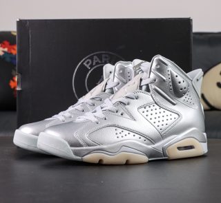 Jordan 6 PSG Metallic Silver Reps with box and accessories