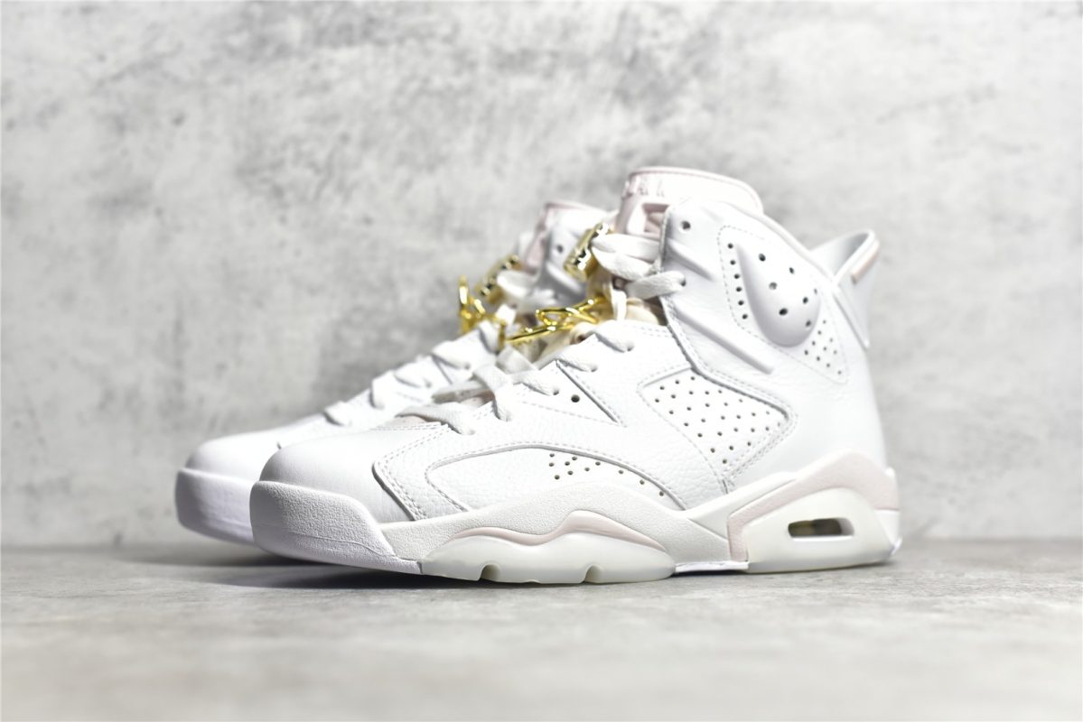 Air Jordan 6 Gold Hoops Replica - Image 3