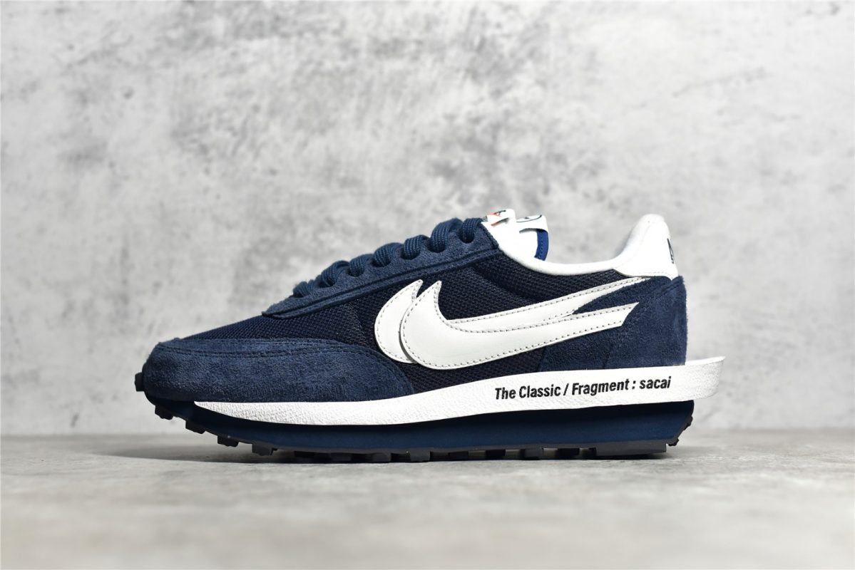 Fragement × sacai × Nike LDWaffle "Blackended Blue" Reps