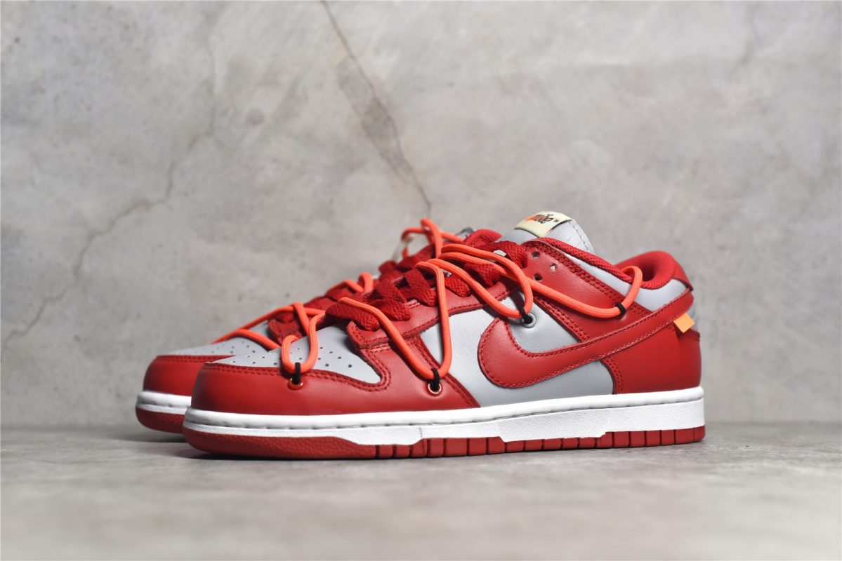 Nike Dunk Low Off-White University Red Replicas - Image 3