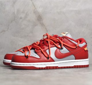 Nike Dunk Low Off-White University Red Replicas - Image 3
