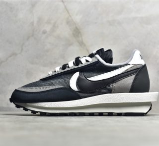 Sacai × Nike Waffle Black and White Reps