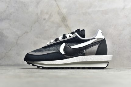 Sacai × Nike Waffle Black and White Reps