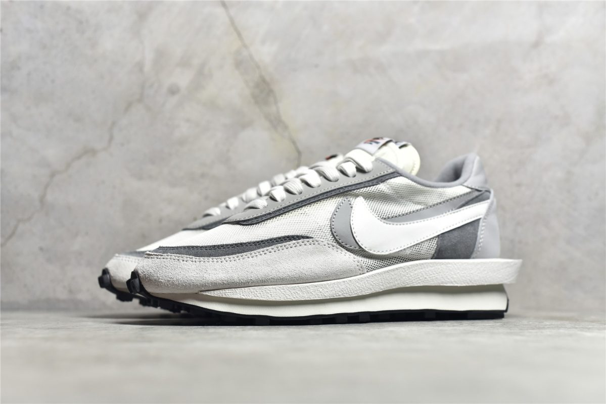 Sacai × Nike LDV Waffle Grey White Reps - Image 3