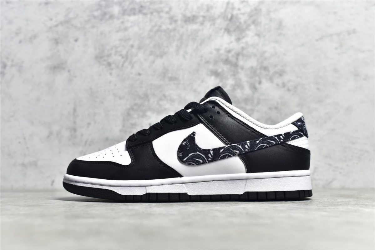 UA Dunk Low Black Paisley