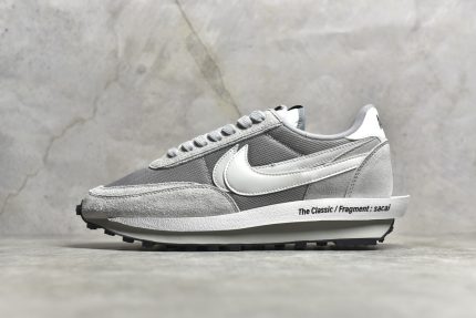 Fragement × sacai × Nike LDWaffle "Light Smoke Grey" Reps