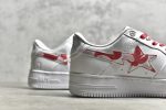 A BATHING APE Bape Sta Low White and Red - Image 4