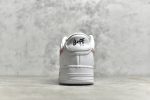 A BATHING APE Bape Sta Low White and Red - Image 7