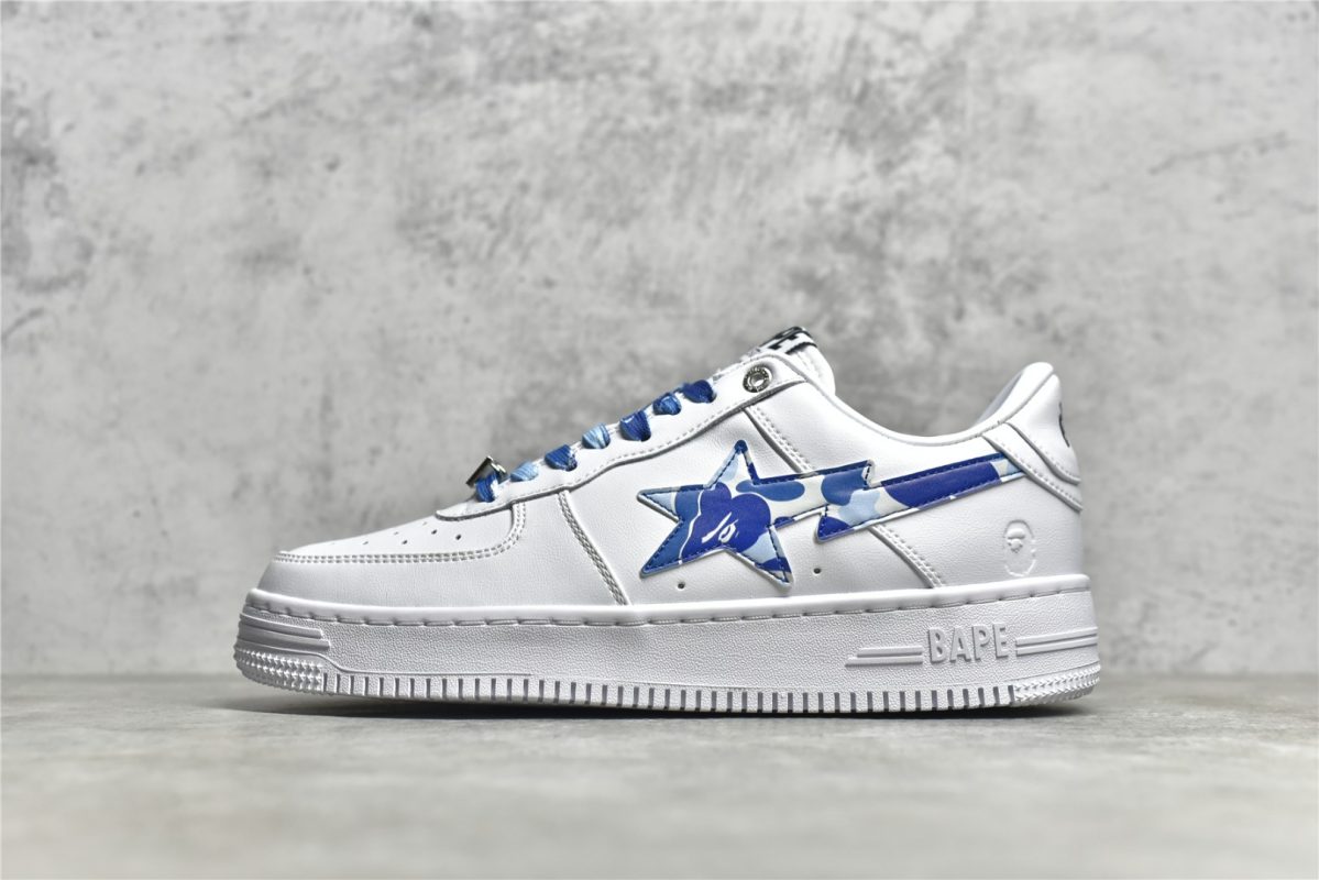 A BATHING APE Bape Sta ABC Camo Low White Blue