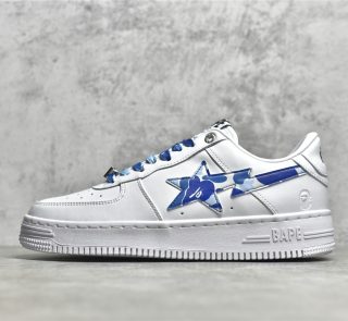 A BATHING APE Bape Sta ABC Camo Low White Blue