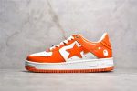 A Bathing Ape Bapesta White Orange Reps