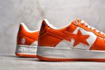 A Bathing Ape Bapesta White Orange Reps - Image 7