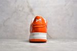 A Bathing Ape Bapesta White Orange Reps - Image 8