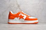 A Bathing Ape Bapesta White Orange Reps - Image 4