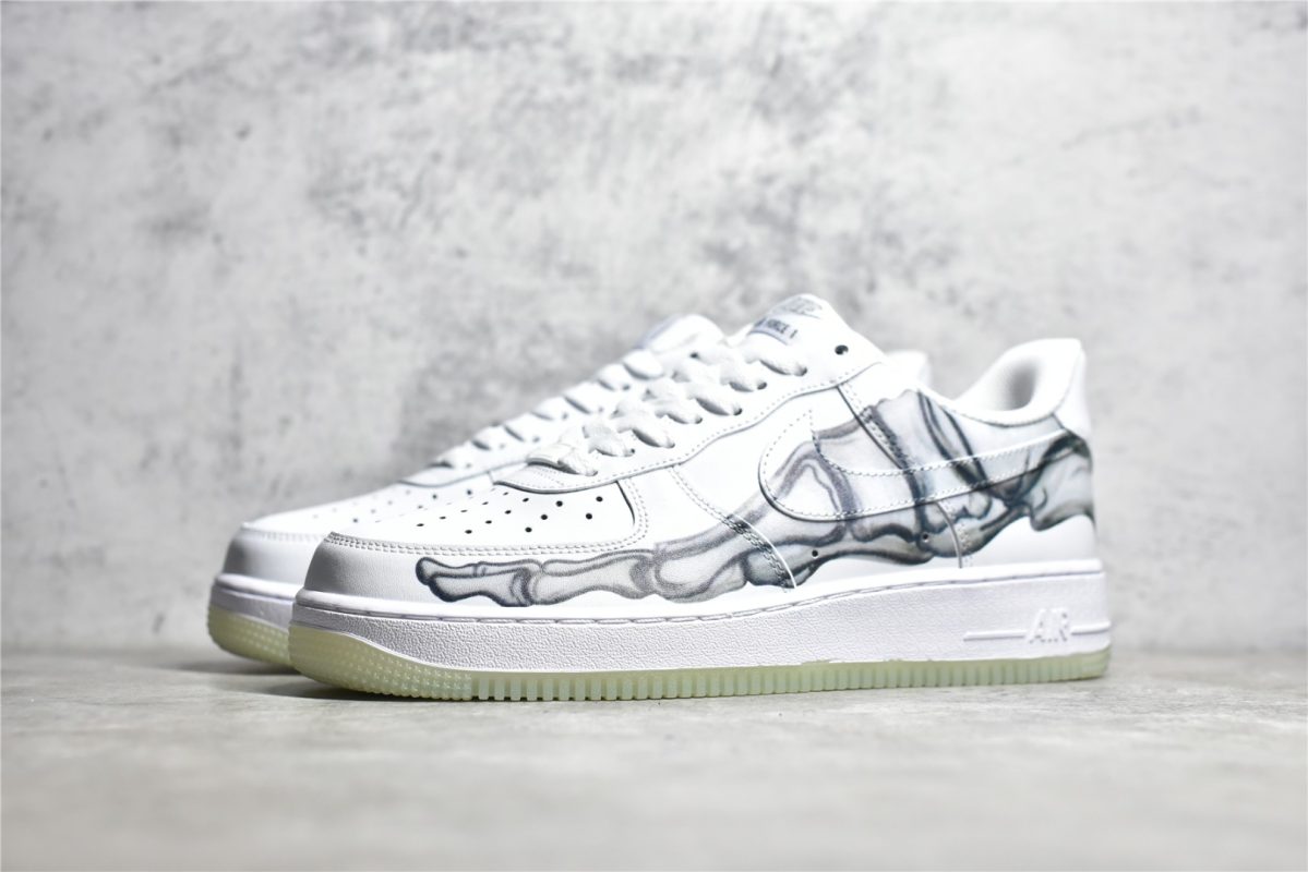 UA Air Force 1 Low QS Skeleton White Grey Reps - Image 3