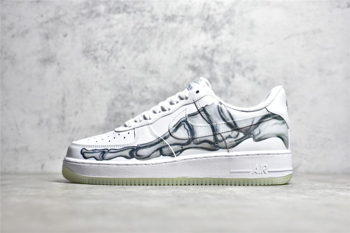 UA Air Force 1 Low QS Skeleton White Grey Reps