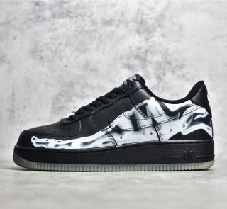 UA Nike Air Force 1 Low Skeleton "Black on Black" Reps