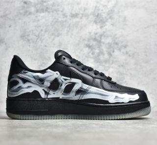 UA Nike Air Force 1 Low Skeleton "Black on Black" Reps - Image 3