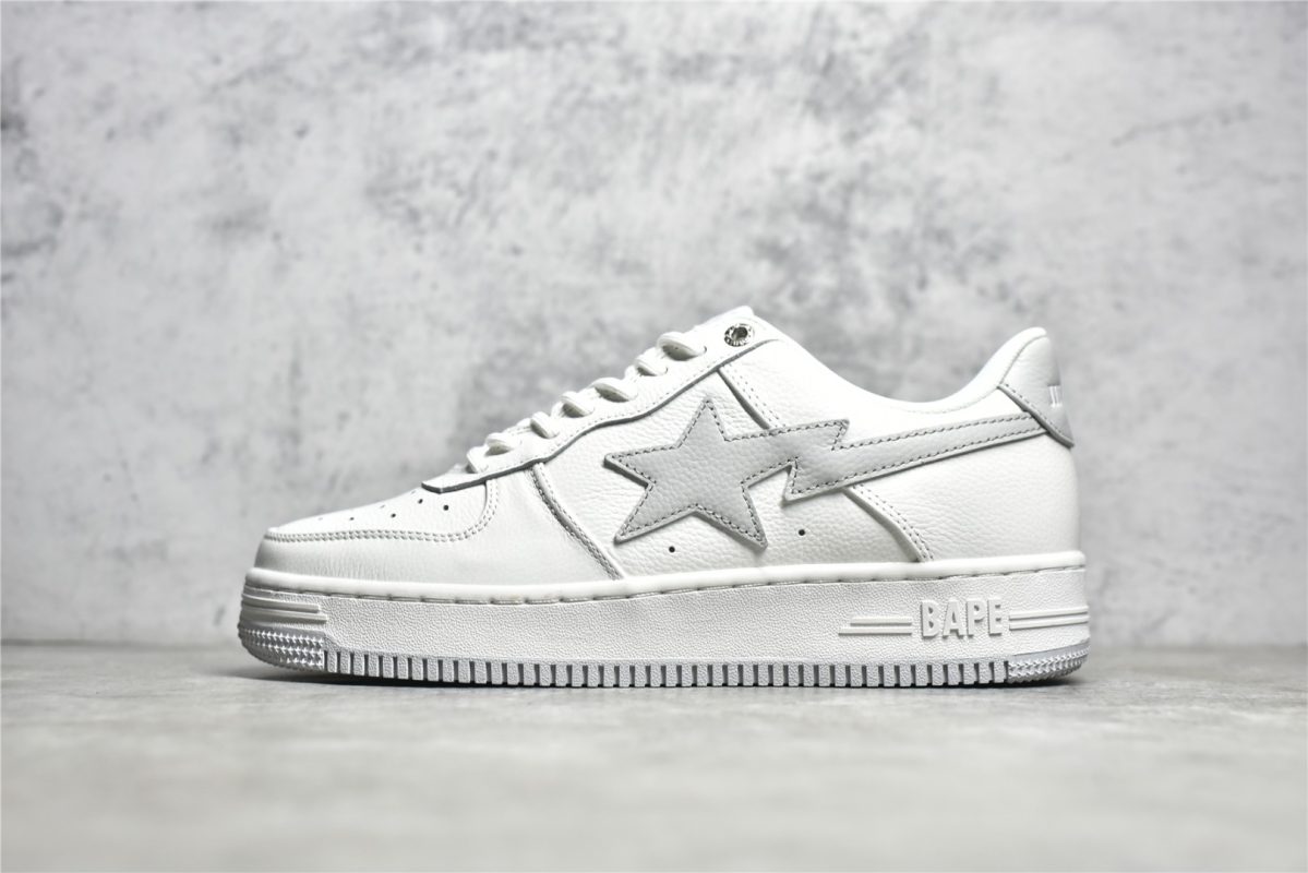 Bapesta Gray White Reps