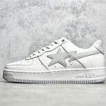 Bapesta Gray White Reps