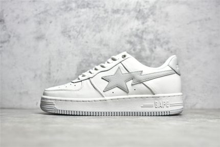 Bapesta Gray White Reps
