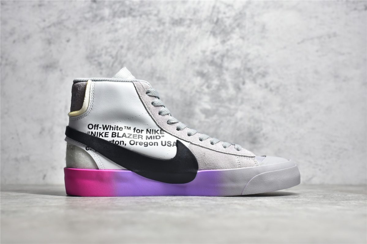 OFF-WHITE x Nike Blazer Mid Wolf "Grey Serena" - Image 3