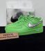 Off White Air Force 1 Green Reps with box displayed on table