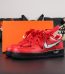 Off White x Air Force 1 Red Black with retail-style box