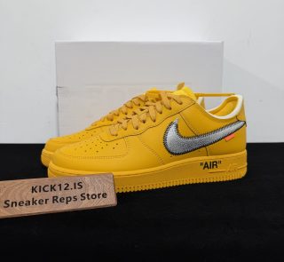 Off-White × Nike Air Force 1 Low University Glod Reps