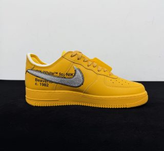 Off-White × Nike Air Force 1 Low University Glod Reps - Image 3
