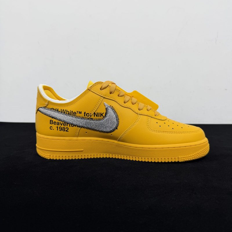 Off-White × Nike Air Force 1 Low University Glod Reps - Image 3