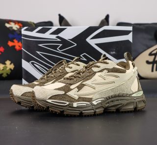 Off White Be Right Back Beige Brown Reps with box