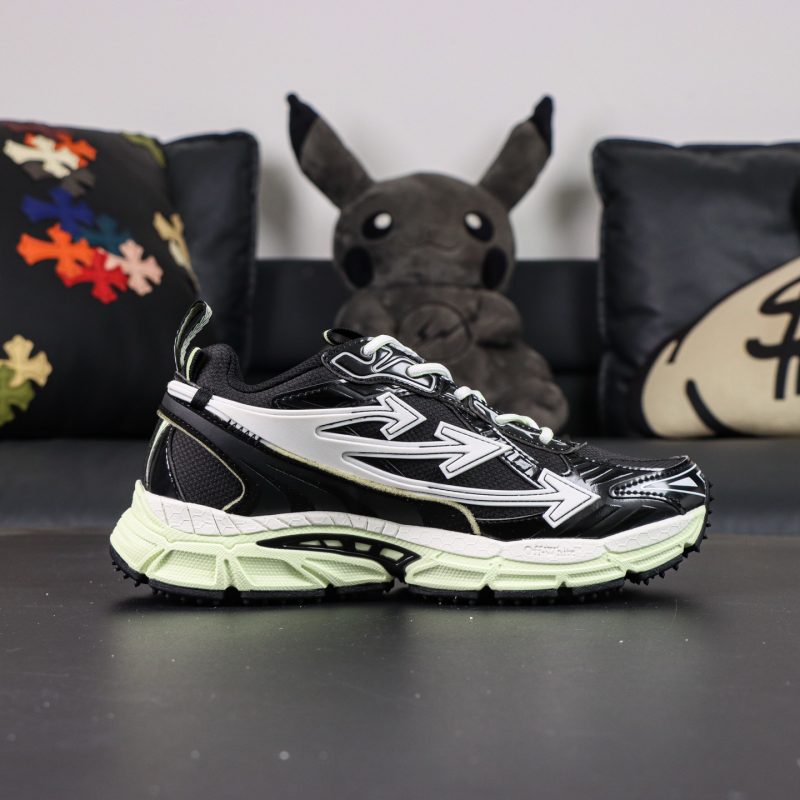 Inside view of Off White Be Right Back Black Green Reps