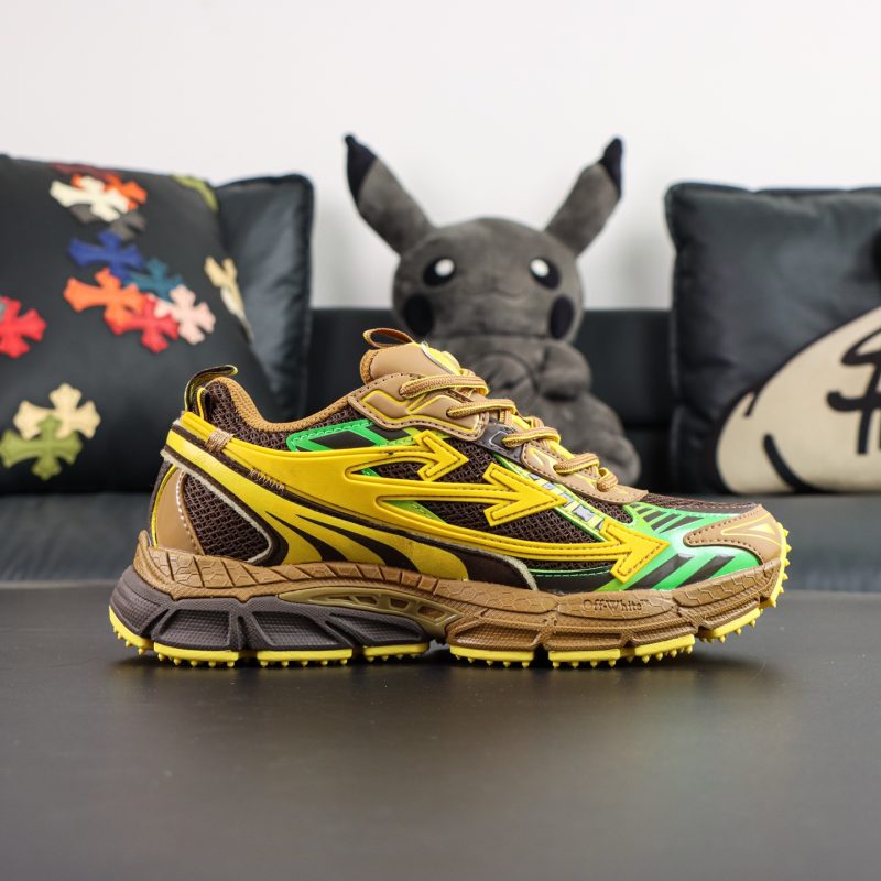 Inside view of Off White Be Right Back Black Yellow Reps