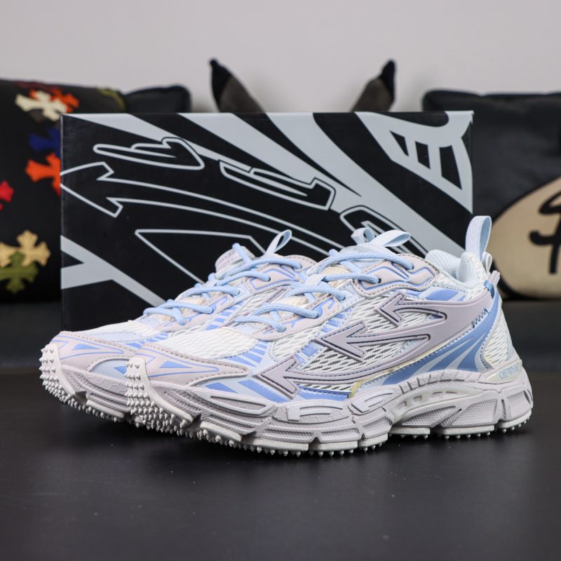 Off White Be Right Back Light Blue Grey Reps with box