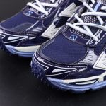 Toebox detail of Off White Be Right Back Navy Blue Reps