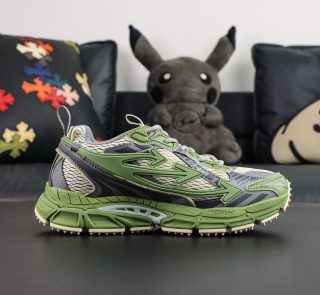 Inside view of Off White Be Right Back Olive Grey Reps