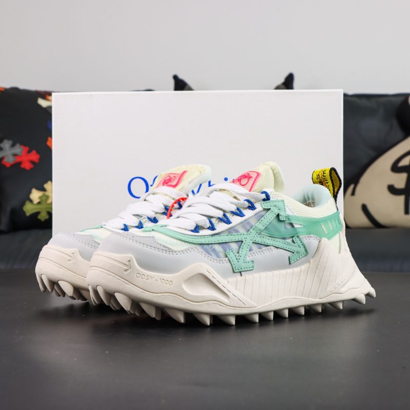 Off White ODSY White Green Reps with box