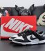 Panda Dunk reps with box in white and black colorway