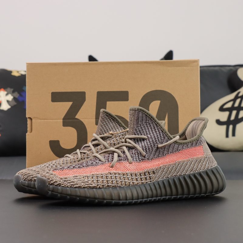 Yeezy 350 Ash Stone reps with original-style box and Primeknit upper