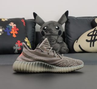 Inside view of Yeezy 350 Beluga reps GW1229 with reflective knit