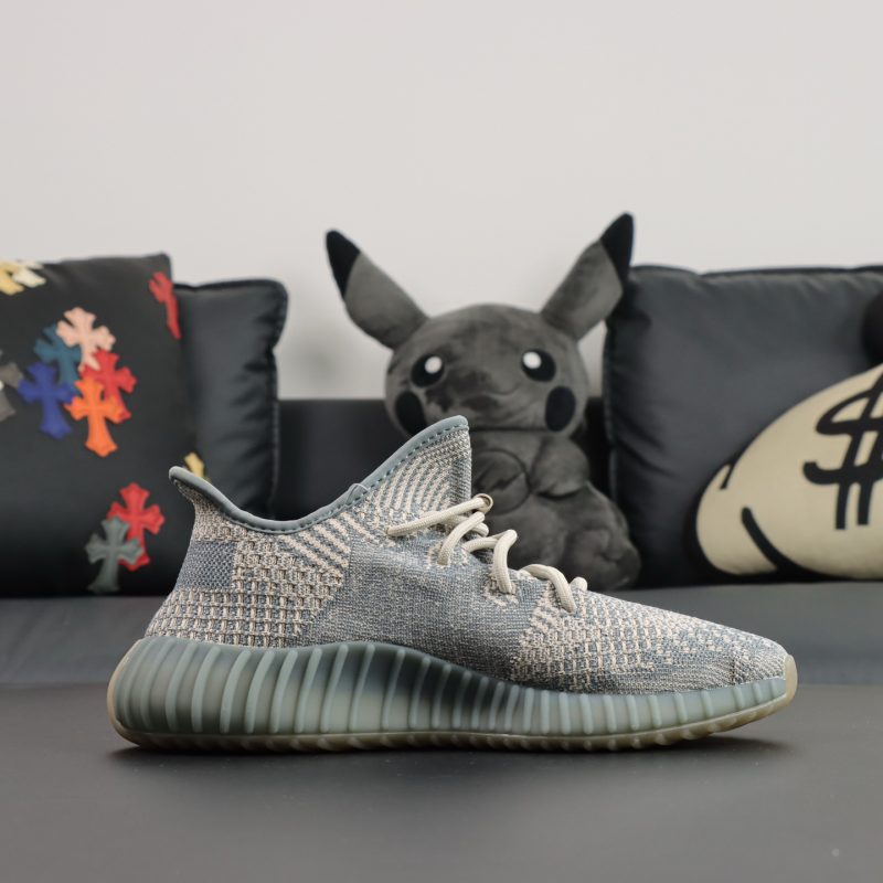 Inside view of Israfil Yeezy 350 reps with woven texture and translucent stripe
