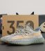 Yeezy 350 Israfil reps with grey-blue Primeknit upper and original box