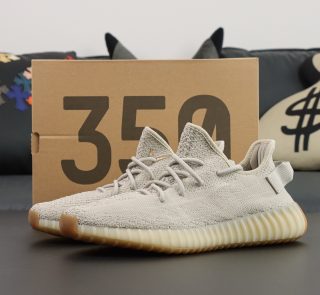 Yeezy 350 Sesame reps with light tan upper and original box