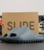 Yeezy Slide Slate Marine reps with marine blue tone and box